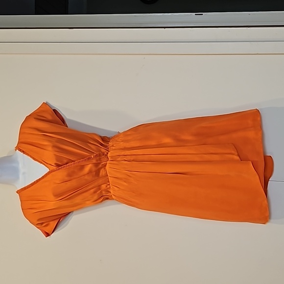 Antonio Melani Short Sleeve Wrap Silk Dress Size 4 - Picture 8 of 8